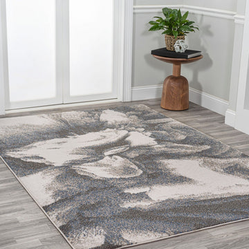 Petalo Abstract Two-tone Modern Area Rug